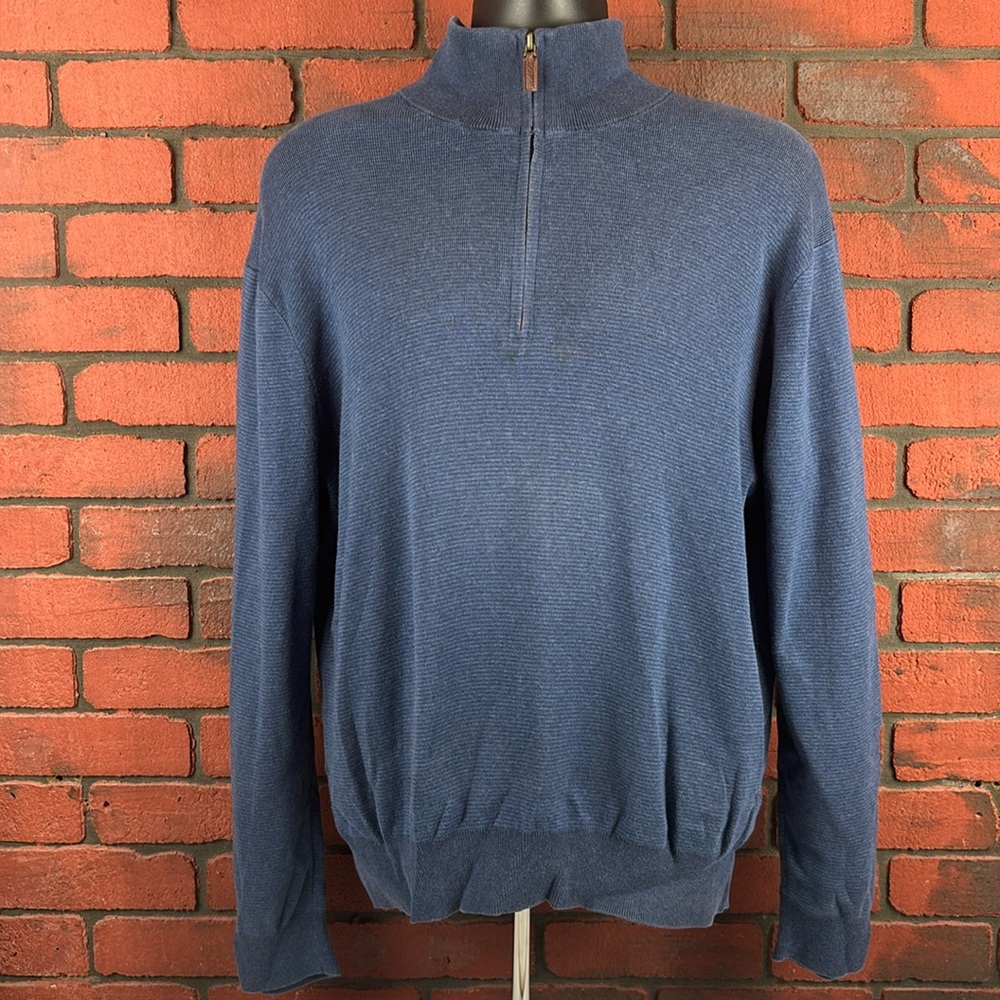 Ralph Lauren Quarter Zip Mens‎ Large Blue